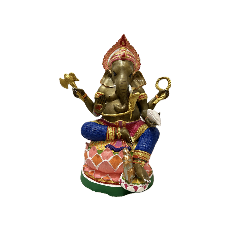 Ganesha statue, siddende p lotus