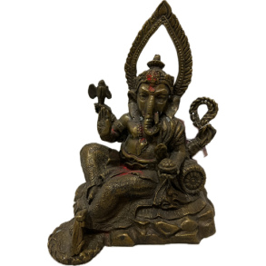 Ganesha statue, siddende, lille