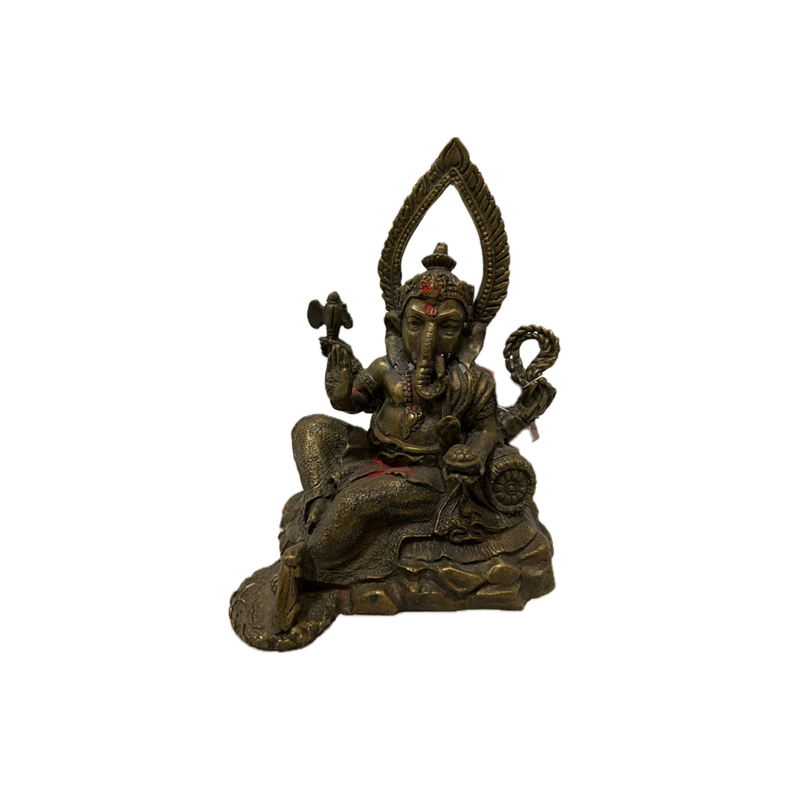 Ganesha statue, siddende, lille
